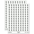 thumbnail image 1 of Snowman Face with Scarf Winter 200+ Round Stickers - White - Gloss Finish - 0.50" Size, 1 of 3