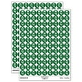 thumbnail image 1 of Snowman Face with Scarf Winter 200+ Round Stickers - Dark Green - Gloss Finish - 0.50" Size, 1 of 3