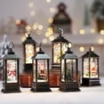 thumbnail image 1 of Snowman Family Christmas Snow Globe, LED Lighted Lantern, Battery Operated Swirling Glitter Water For Holiday Season Home Decor, 1 of 6