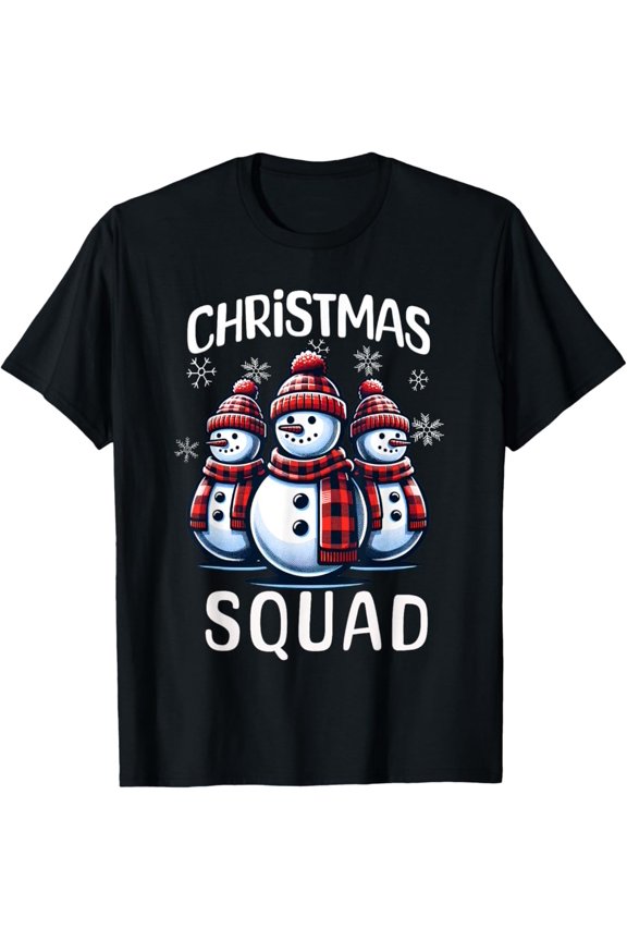 Snowman Family Group Squad T-Shirt