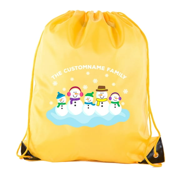 Snowman Family with custom name-Family Reunion Party Favor Bags