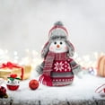 thumbnail image 1 of Snowman Figurine, Christmas Snowman Decoration, Festive Holiday Table Centerpiece with Detailed Craftsmanship, Lightweight and Versatile Decorative Piece for Mantel Or Windowsill, 1 of 5