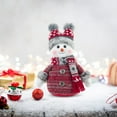 thumbnail image 1 of Snowman Figurine, Christmas Snowman Decoration, Festive Holiday Table Centerpiece with Detailed Craftsmanship, Lightweight and Versatile Decorative Piece for Mantel Or Windowsill, 1 of 8