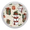 thumbnail image 1 of Snowman Fluorescent Drawer Pulls with Screws: Round 4-Pack Glow-in-the-Dark Knobs, Ideal for Cabinets, Wardrobes, Dressers - Kitchen Decor Must-Have!, 1 of 6