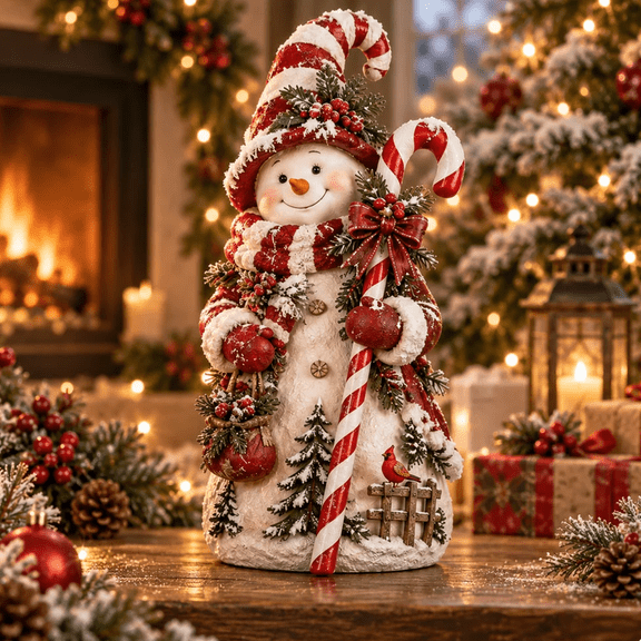 Snowman Forest Keeper Christmas Collection, Reusable Seasonal Decor, Durable Festive Ornament for Yearly Christmas Celebrations