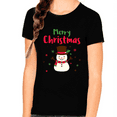 thumbnail image 1 of Snowman Funny Christmas Shirts for Girls Christmas Shirts for Kids Christmas Shirt Christmas Gift for Girl, 1 of 6