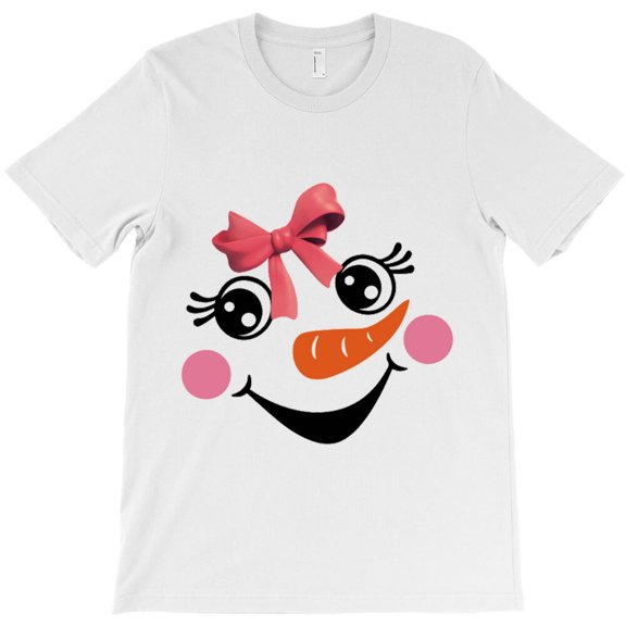 Snowman Girl Themed Funny Christmas Holiday Graphic Design Style Themed - Best Gift G33093 Unisex T-Shirt, Up to Size 5XL