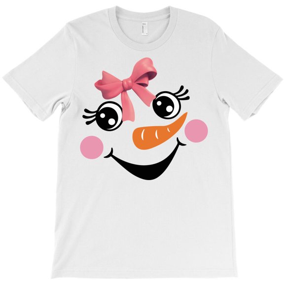 Snowman Girl Themed Funny Christmas Holiday Graphic Design Style Themed - Great Gift Idea G32828 Unisex T-Shirt, Up to Size 5XL