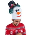 thumbnail image 1 of Snowman Head Hat - Holiday Decor Hat - Snowman Decor Hat - Christmas Gift Hat - Christmas Decor Hat - Christmas Gifts Hat, 1 of 5