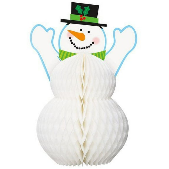 Snowman Holiday Centerpiece Decoration, 12in