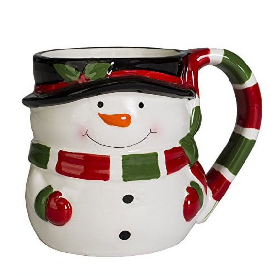 Snowman Holiday Character 12 ounce Ceramic Dolomite Christmas Coffee Mug