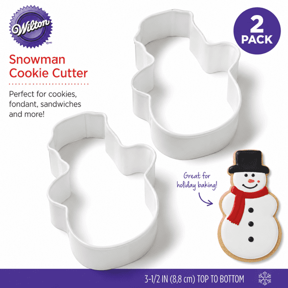 Snowman Holiday Cookie Cutter, by Wilton (2 Count)