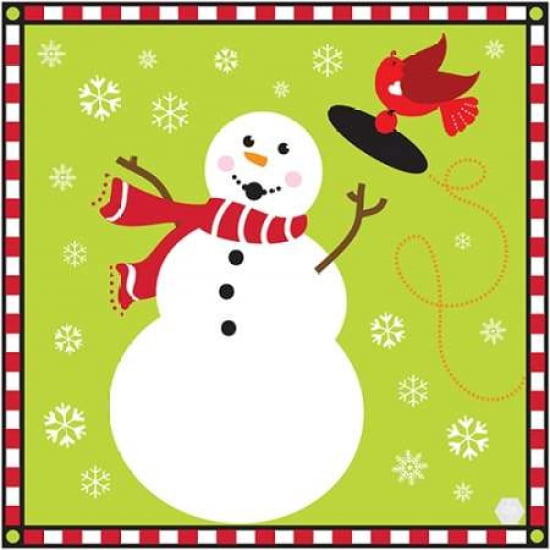 Snowman I Canvas Art - Donna Slade (24 x 24)