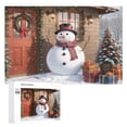 thumbnail image 1 of Snowman In Front of The Door Holiday,Christmas Festival 1000 Piece Jigsaw Puzzle for Adults Challenging Puzzle Perfect for Game Nights - A007, 1 of 8