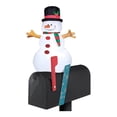 thumbnail image 1 of Snowman Inflatable Holiday Mailbox Cover and Topper, 1 of 3