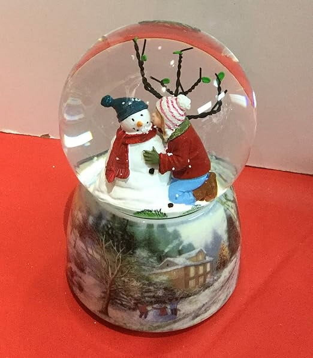 Römischen Kid Kissing Schneemann Glitterdome – Schneekugel Mit Musik, 12,7 Cm, Spielt 'Frosty The Snowman'
