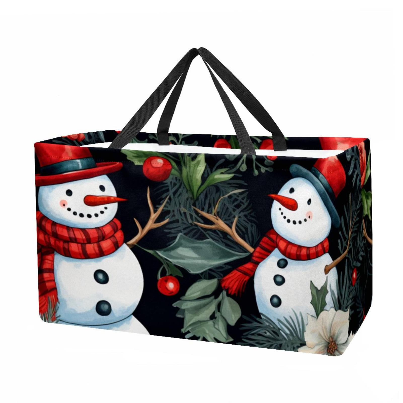Skiing Snowman Alp Quilted Laundry Basket NCU0HNH665 main image 1