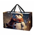 thumbnail image 1 of Snowman Large Foldable Oxford Cloth Laundry Bag Storage Box Cube Organizer, 1 of 7
