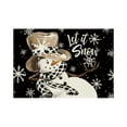 thumbnail image 1 of Snowman “Let It Snow” Placemats, 12x18 Inch Christmas Holiday Table Mats, Polyester Dining Table Protection for Kitchen, Parties & Winter Home Décor, 1 of 5