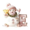 thumbnail image 1 of Snowman Letter Christmas Tree Holiday Decoration Pendant, Festive 2D Flat Acrylic Ornament for Tree, Mantel and Centerpiece, Holiday Gift Idea and Easy to Hang, 1 of 5