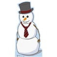 thumbnail image 1 of Snowman Life-Size Cardboard Stand-Up, 1 of 1