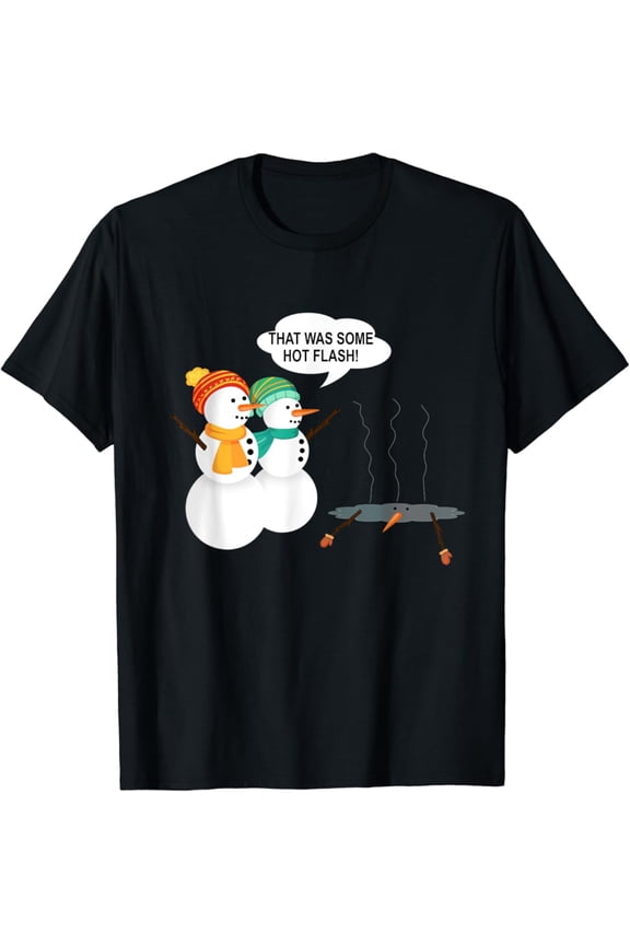 Snowman Menopause Hot Flash T-Shirt
