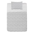 thumbnail image 1 of Snowman Microfiber Bedspread Set, Monochrome Layout of Snowman Lettering and Motifs Merry Christmas Themed, Soft Bedding Set with Pillow Shams & Comforter, 3 Sizes, Charcoal Grey White, by Ambesonne, 1 of 1