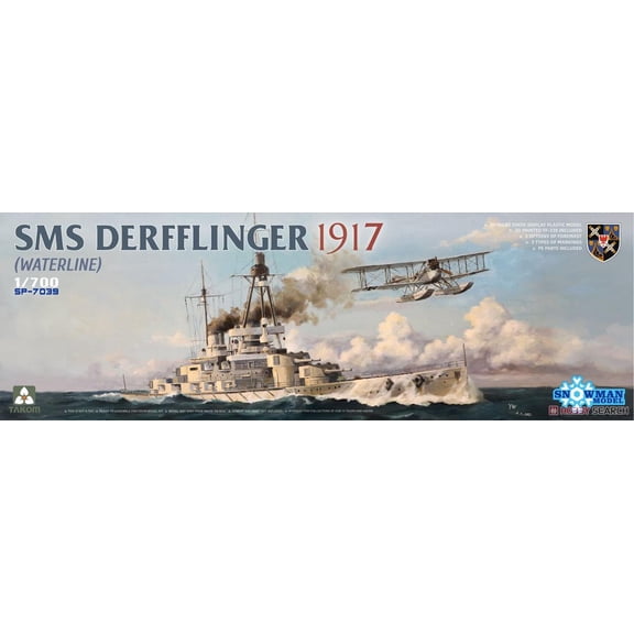 Snowman Model SP-7039 1/700 SMS Derfflinger 1917 (Water Line) w/FF-33E  Model