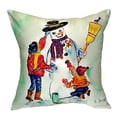 thumbnail image 1 of Betsy Drake Snowman No Cord Throw Pillow, 1 of 3