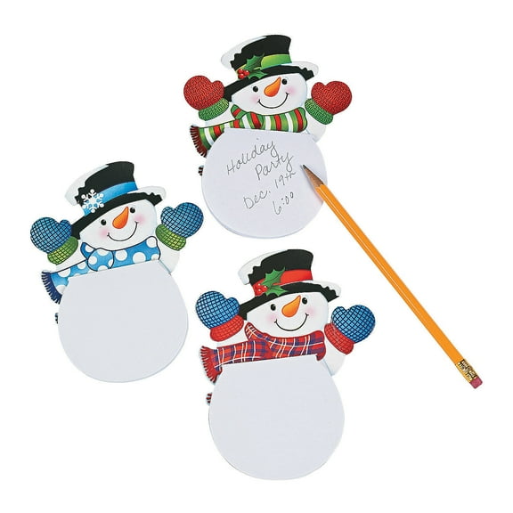 Snowman Notepads (2Dz) - Party Favors - 24 Pieces