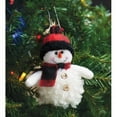 thumbnail image 1 of Snowman Ornament w/Red Plaid Scarf & Hat, 1 of 1