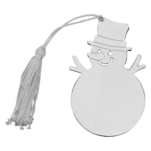 Snowman Ornament with White Tassel