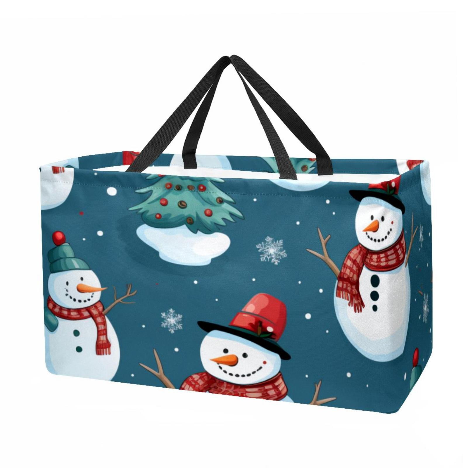 Snowman Joy Quilted Laundry Basket NCU0DDK1271