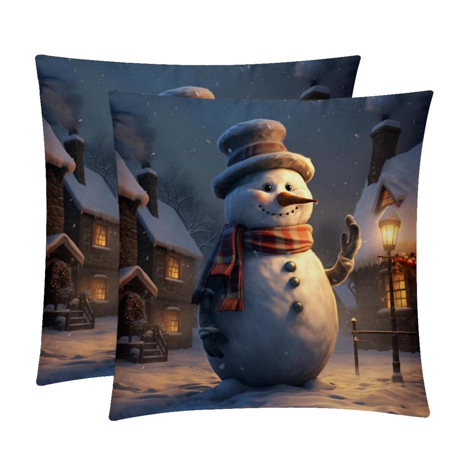 Snowman Patterns - Set of 2, Available in 16x16, 18x18, and 20x20 ...