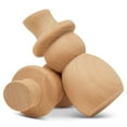 thumbnail image 1 of Snowman Peg Dolls 2-3/4 inch, Pack of 12 Wooden Peg Dolls for Christmas Crafting, Nativity Scenes, Holiday Decorations, by Woodpeckers, 1 of 7