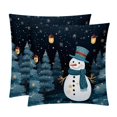 thumbnail image 1 of Snowman Pillow Covers Inserts - Set of 2 Chair Pillow Covers, Decorative Pillows - Available in 16x16, 18x18, and 20x20 Inches with Unique Patterns for Any Occasion, 1 of 6