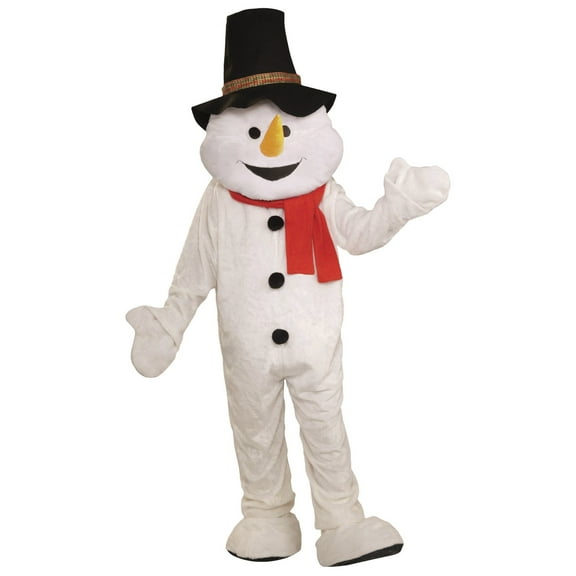 Rubies Plush Snowman Mascot Costume for Adults, Unisex One Size