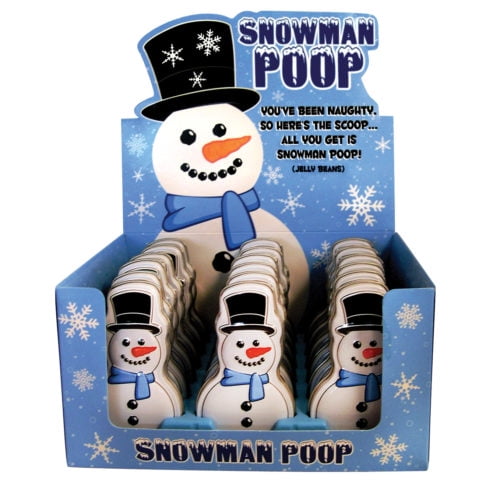 Snowman Poop Cherry Flavored Jelly Beans, 18 Count, 1.3 Oz