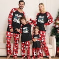 thumbnail image 1 of Snowman Print Family Matching Christmas PJs, Long Sleeve Shirts and Pants Holiday Sleepwear, 1 of 7