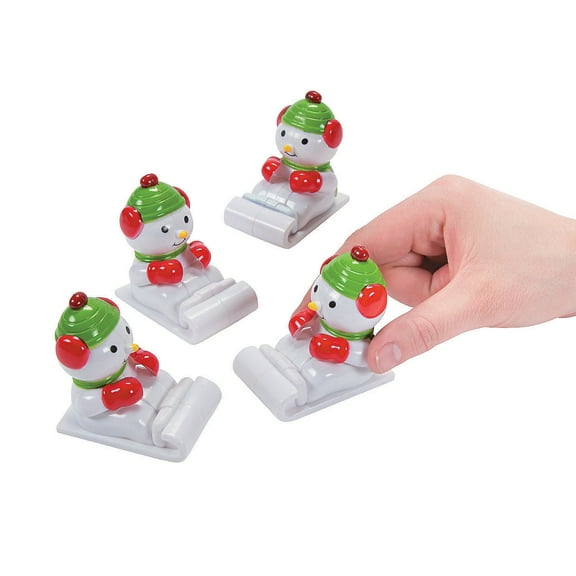 Snowman Pullback - Party Favors - 12 Pieces