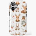 thumbnail image 1 of Snowman Reindeer Cartoon Pattern Phone Case with iPhone 17 to 11 Pro Max, 1 of 2