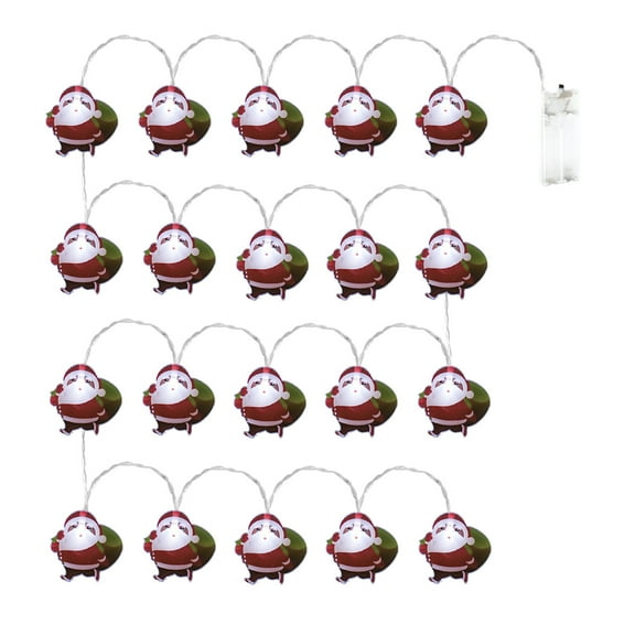 Snowman Santa Claus Christmas Tree Holiday LED Lights Flashing Light String