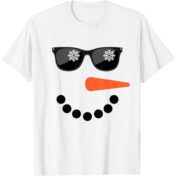 Snowman Shirt Glasses Boys s Winter T-Shirt Tshirt All Size S-5XL