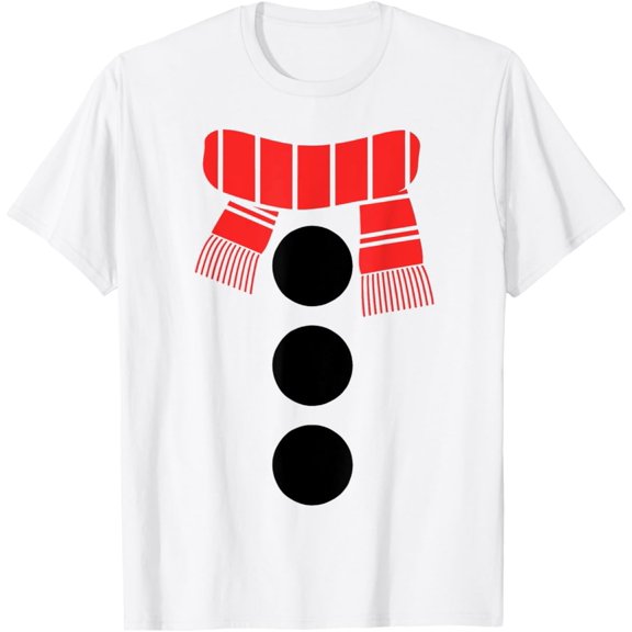 Snowman Shirt Men Women White Snowman Costume T-Shirt Tshirt All Size S-5XL