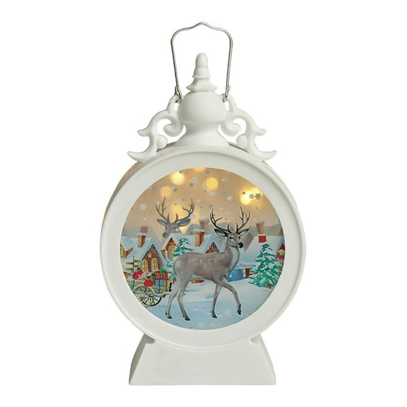 Snowman Snow Globe 12 Inch Christmas Snow Globe Lantern, Lighted Christmas Decorations Indoor Decor with Music Timer Swirling Glitter, USB or Battery Operated (2024 Upgraded Larger)