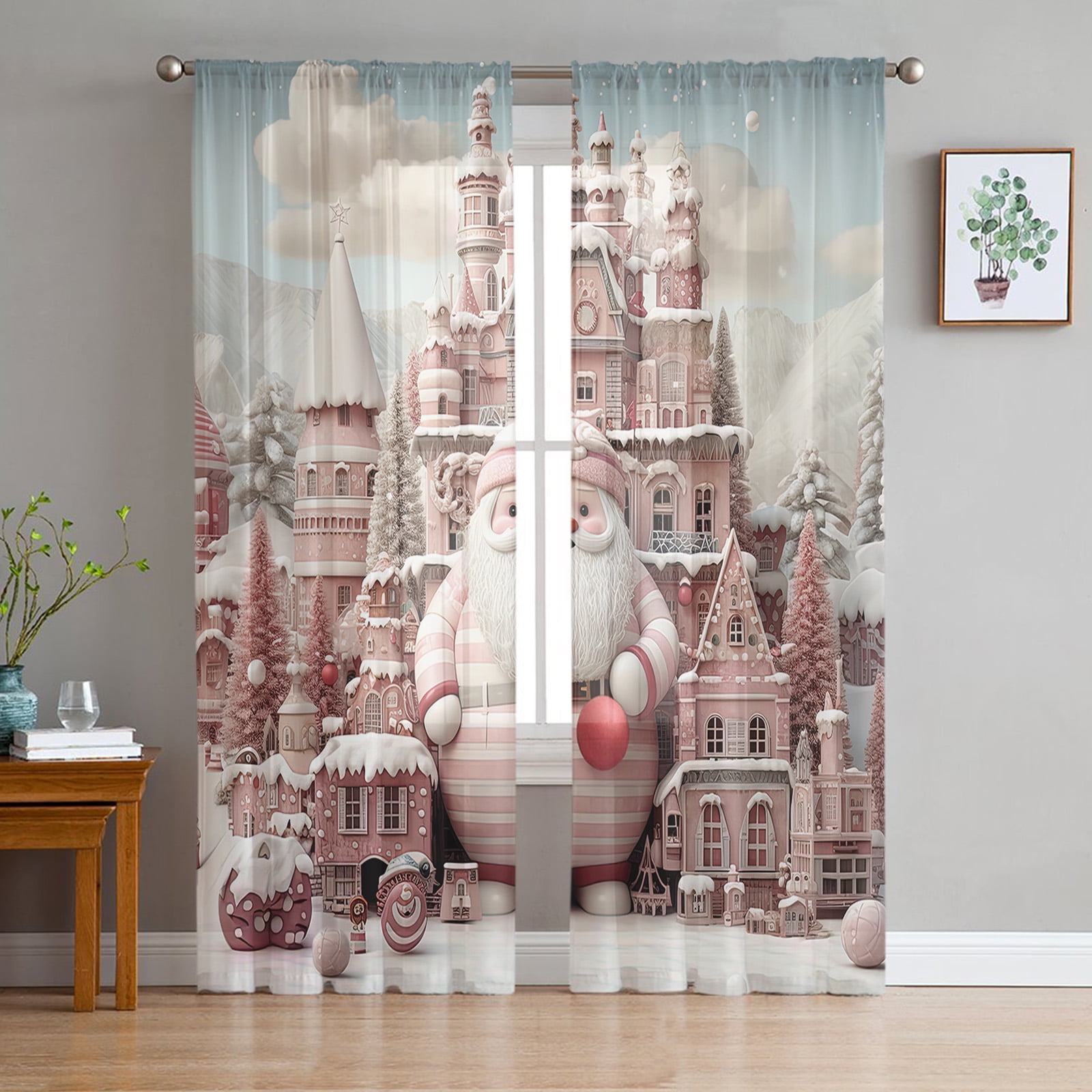 Snowy Kiss Quilted Curtains NCU0NXD905