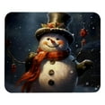 thumbnail image 1 of Snowman Square Non-Slip Rubber Bottom Printed Desk Mat Mouse Mat Gaming Mousepad Desk Pad - 8.3x9.8 Inch, Suitable for Office and Gaming, 1 of 6