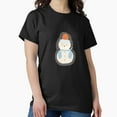 thumbnail image 1 of Snowman, St. Nick Snowman, Christmas Holiday Themed Art Design G30035 Unisex T-Shirt, Up to Size 5XL, 1 of 2