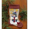 thumbnail image 1 of Snowman Stocking Kit | Wool Felt Christmas Stocking by Rachel's of Greenfield | Christmas Ornaments Kit, 1 of 2