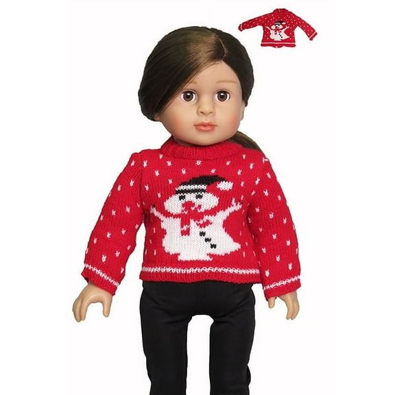 Snowman Sweater for 18-Inch Dolls | Dolls Clothes | American Fashion World